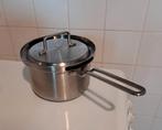 Grote steelpan(16cm) Gero superhandig afgieten! Edelstaal, Huis en Inrichting, Keuken | Potten en Pannen, Ophalen of Verzenden