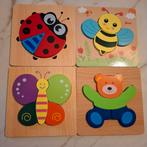 Houten Dieren Puzzels voor Peuters 1-3 Jaar, Ophalen, Zo goed als nieuw, Van hout, Minder dan 10 stukjes
