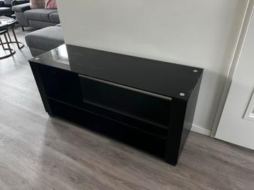 Tv-dressoir glas/hout - Stijlvol en praktisch beschikbaar voor biedingen