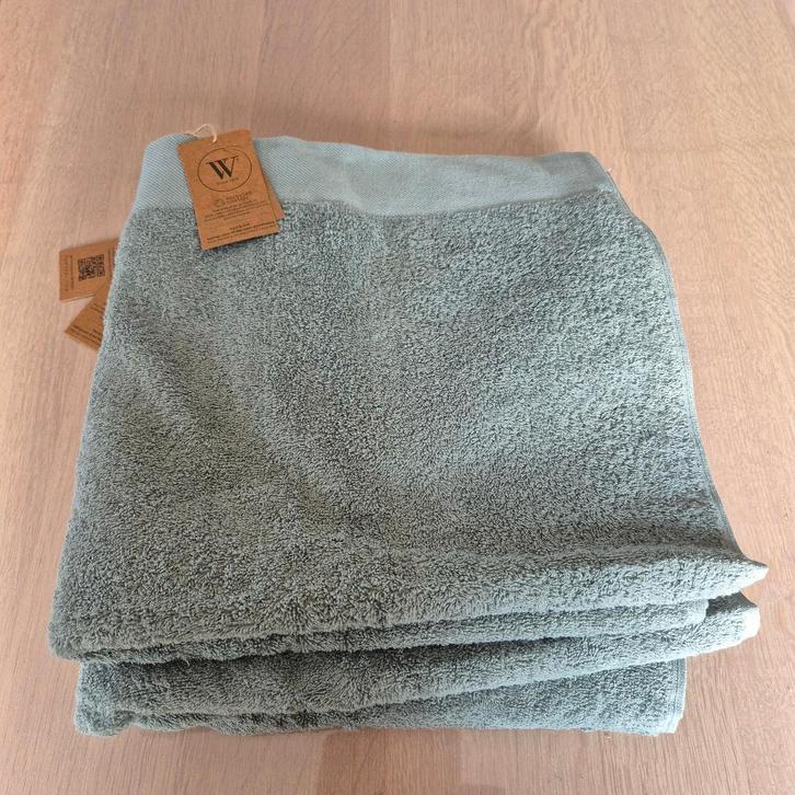 Walra badlaken remade cotton 70 x 140 cm jadegroen (nieuw), Huis en Inrichting, Badkamer | Badtextiel en Accessoires, Nieuw, Overige typen