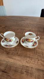2x kop en schotel Elizabethan Fine Bone China, Ophalen of Verzenden