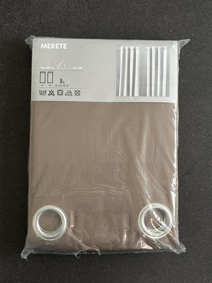 Ikea Merete deels verduisterende gordijnen 145x300 7stuks, Huis en Inrichting, Stoffering | Gordijnen en Lamellen, Zo goed als nieuw