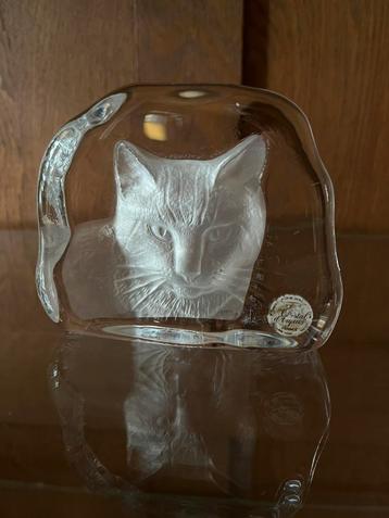 Christal d’Arques Parijs object, fraaie kristallen kat. beschikbaar voor biedingen