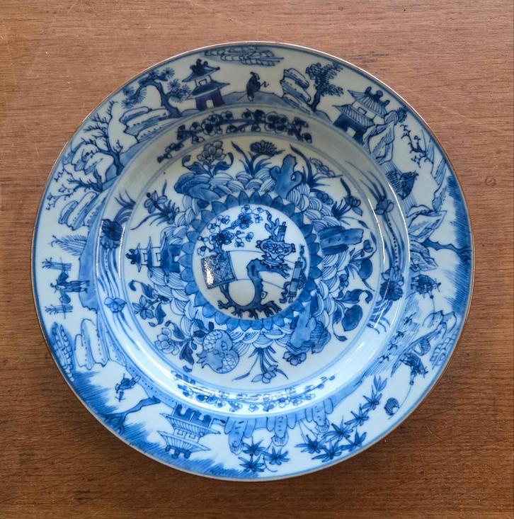 Chinees porseleinen bord Kangxi, Antiek en Kunst, Antiek | Porselein, Ophalen of Verzenden
