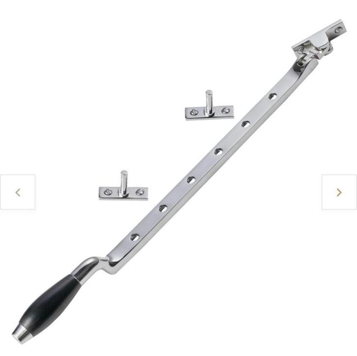 Klassieke raamuitzetter - Nikkel, Nieuw in verpakking, Doe-het-zelf en Verbouw, Hang- en Sluitwerk, Nieuw, Overige typen, Overige materialen