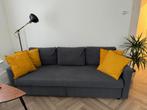 FRIHETEN Three-seat sofa-bed, Skiftebo dark grey, 100 tot 125 cm, IKEA style, Overige materialen, Rechte bank