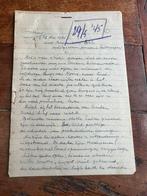 Handgeschreven verslag bezoek Arnhem mei 1945 oosterbeek, Verzamelen, Militaria | Tweede Wereldoorlog, Ophalen of Verzenden, Nederland