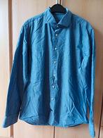 Blauw/wit Tommy Hilfiger tailored fitted overhemd size 42/L, Blauw, Tommy Hilfiger, Ophalen of Verzenden, Zo goed als nieuw