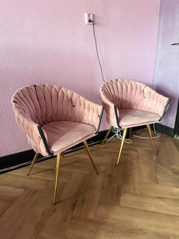 2 Lichtroze Kare Design Stoelen - Verhuizing beschikbaar voor biedingen