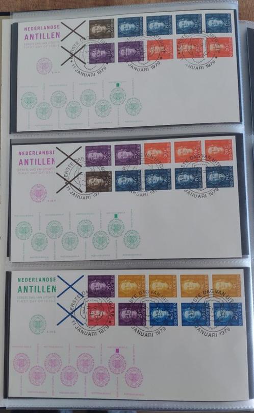Ned. Antillen 1e dag envelop E118a/b t/m E127, uit jaar 1979, Postzegels en Munten, Postzegels | Eerstedagenveloppen, Onbeschreven