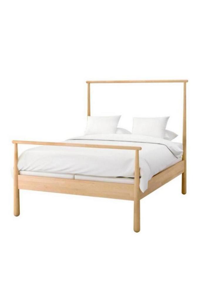 Hemelbed Ikea 200x160, Huis en Inrichting, Slaapkamer | Bedden, Zo goed als nieuw, Eenpersoons, Hout, Wit, Ophalen