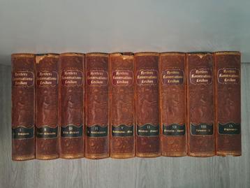 Herders Konversations-Lexikon 1-9 (1910) beschikbaar voor biedingen