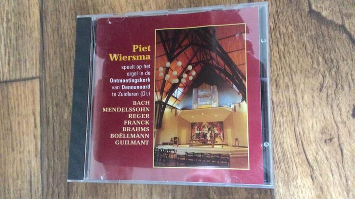 Piet Wiersma - Orgel Ontmoetingskerk Dennenoord Zuidlaren, Cd's en Dvd's, Cd's | Klassiek, Zo goed als nieuw, Classicisme, Verzenden