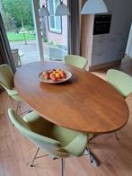 eettafel met 4 stoelen, Huis en Inrichting, Tafels | Eettafels, 200 cm of meer, 100 tot 150 cm, Teakhout, Gebruikt