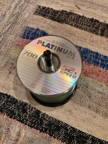 Platinum CD-R nog 3/4 volle spindel van 100 beschikbaar voor biedingen