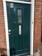 Buitendeur/voordeur hardhout, Doe-het-zelf en Verbouw, Deuren en Horren, 80 tot 100 cm, Gebruikt, Buitendeur, Ophalen