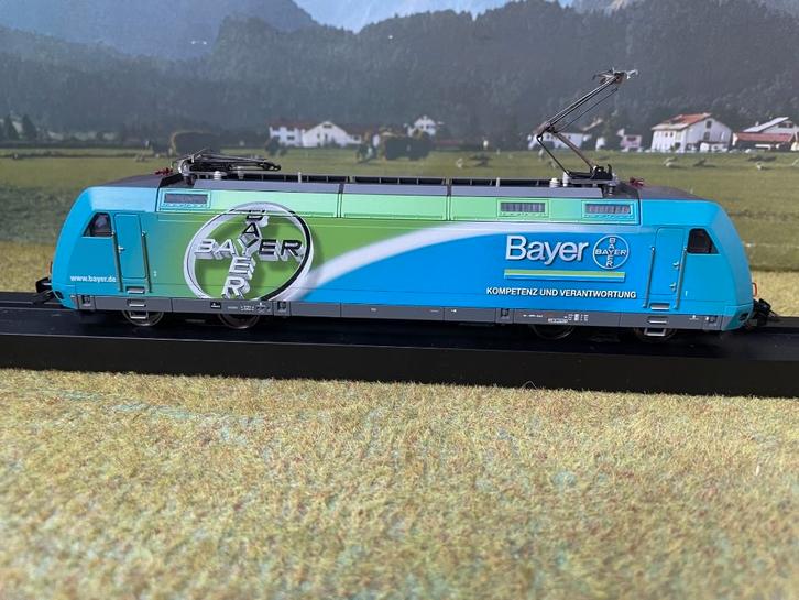 Märklin 37376 BR 101 096-6 in “Bayer Kompetenz”, Hobby en Vrije tijd, Modeltreinen | H0, Zo goed als nieuw, Locomotief, Wisselstroom