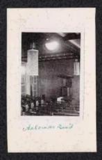 Foto Aalsmeer Interieur Kerk Preekstoel., Foto, Ophalen of Verzenden, Zo goed als nieuw, 1940 tot 1960