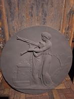 Gips ornament met klassiek tafereel - 82 cm, Ophalen