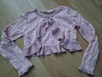roze bolero met glitter roezels, maat 110/116, Ophalen of Verzenden, Zo goed als nieuw, Meisje, Trui of Vest