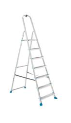 Alluminium trap 7 treden, Ophalen of Verzenden, Zo goed als nieuw, Minder dan 2 meter