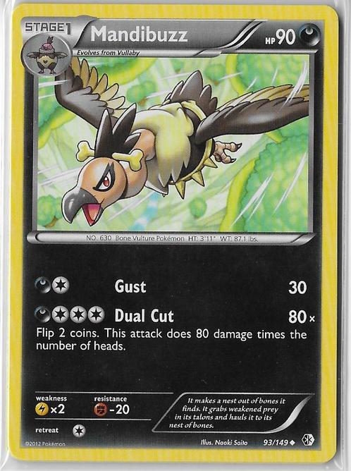 Boundaries Crossed,  Mandibuzz [uncommon] 93/149, Hobby en Vrije tijd, Verzamelkaartspellen | Pokémon, Nieuw, Losse kaart, Verzenden