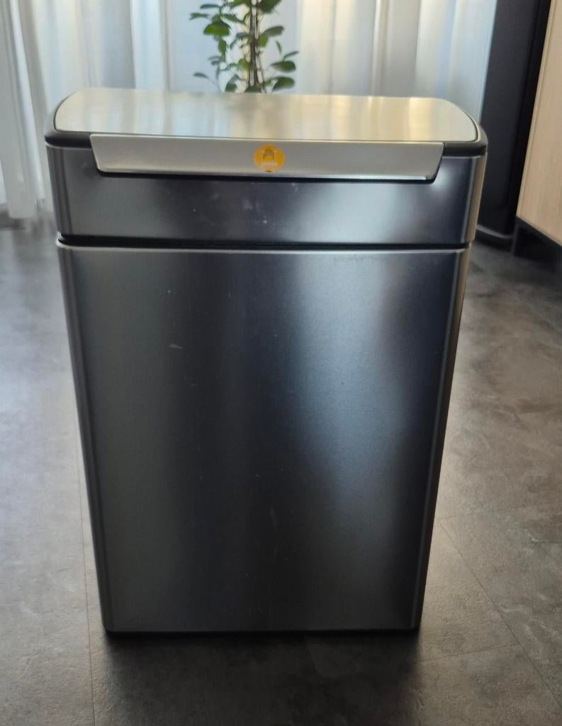 Simple Human Vuilnisbak met 2 vakken, Ophalen, Gebruikt, 50 tot 75 cm, Rvs
