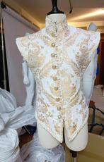 Wit heren renaissance vest middeleeuws victoriaans piraten, Verzenden, Nieuw, Historisch, Kleding