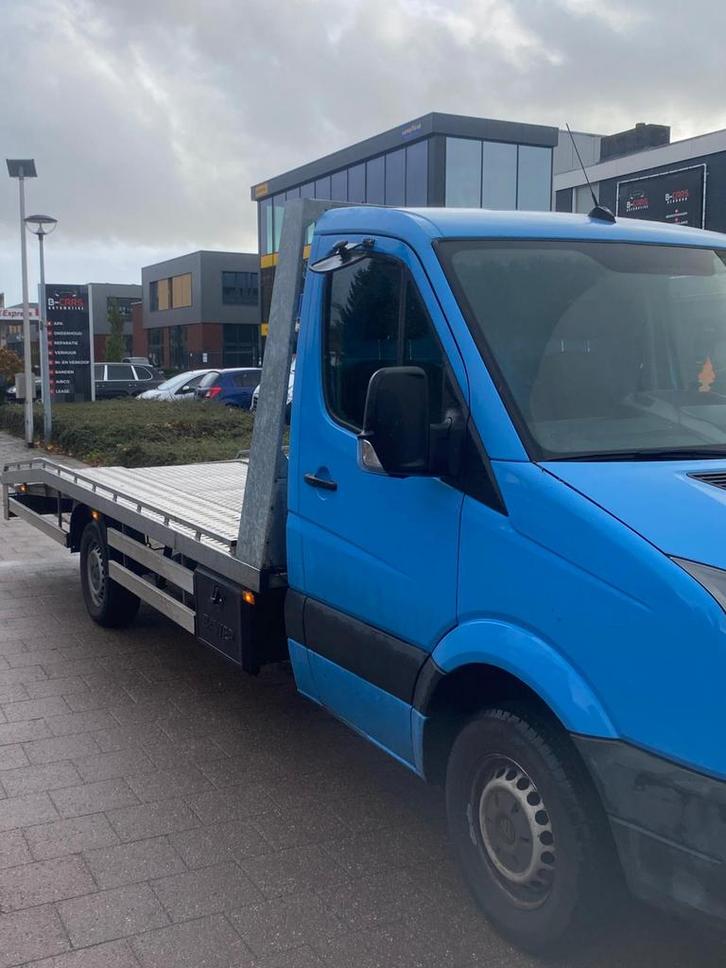 Volkswagen Crafter 2016 Blauw Oprijwagen Takelwagen Sleep, Auto's, Bestelauto's, Bedrijf, Volkswagen, Diesel, Origineel Nederlands