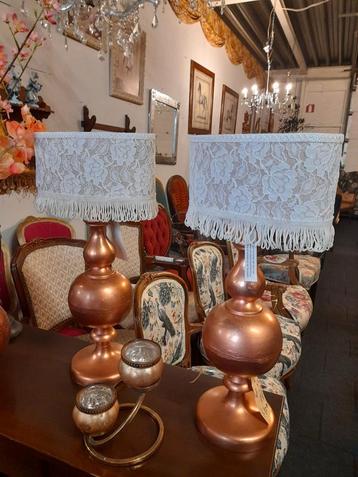 Mooie set brocante lampen beschikbaar voor biedingen