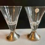 Wijnglazen op zilveren 925 voet, Antiek en Kunst, Antiek | Glas en Kristal, Ophalen of Verzenden