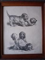 Een lithografie naar J. Peyrel Bonheur van Laurens, Antiek en Kunst, Kunst | Litho's en Zeefdrukken, Ophalen of Verzenden