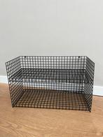 Zwart metalen (wand) rek, Huis en Inrichting, Keuken | Keukenbenodigdheden, Ophalen of Verzenden, Zo goed als nieuw