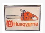 Metalen bord Husqvarna 20x30 cm, Ophalen of Verzenden, Nieuw