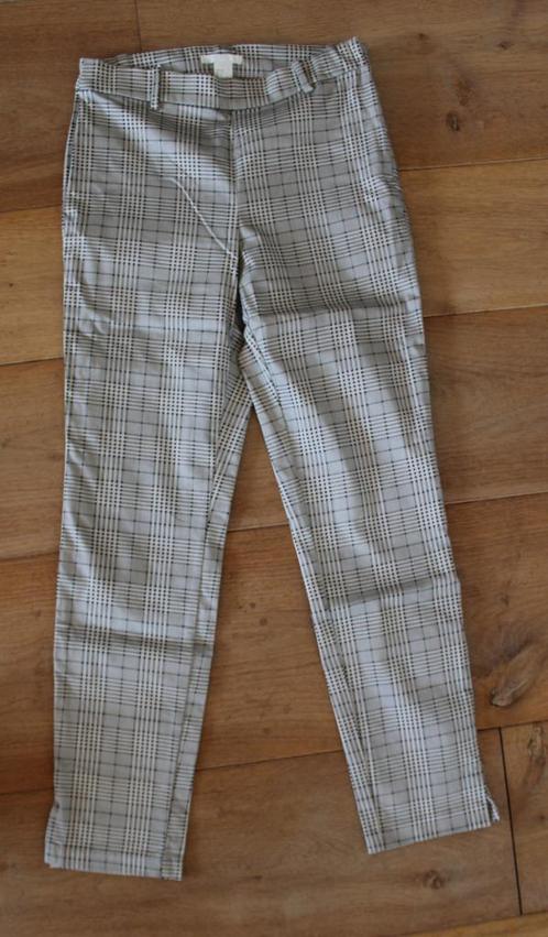 Broek van H&M maat 36, Kleding | Dames, Broeken en Pantalons, Zo goed als nieuw, Maat 36 (S), Grijs, Lang, Ophalen of Verzenden