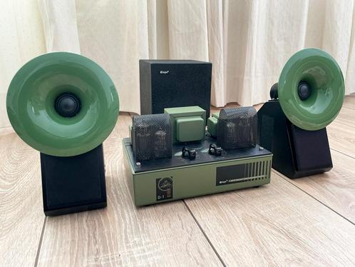 Rare Qinpu D-1 Tube Amplifier + S-2 Speakers + SW-4 Subwoofe, Audio, Tv en Foto, Versterkers en Receivers, Gebruikt, Stereo, Minder dan 60 watt