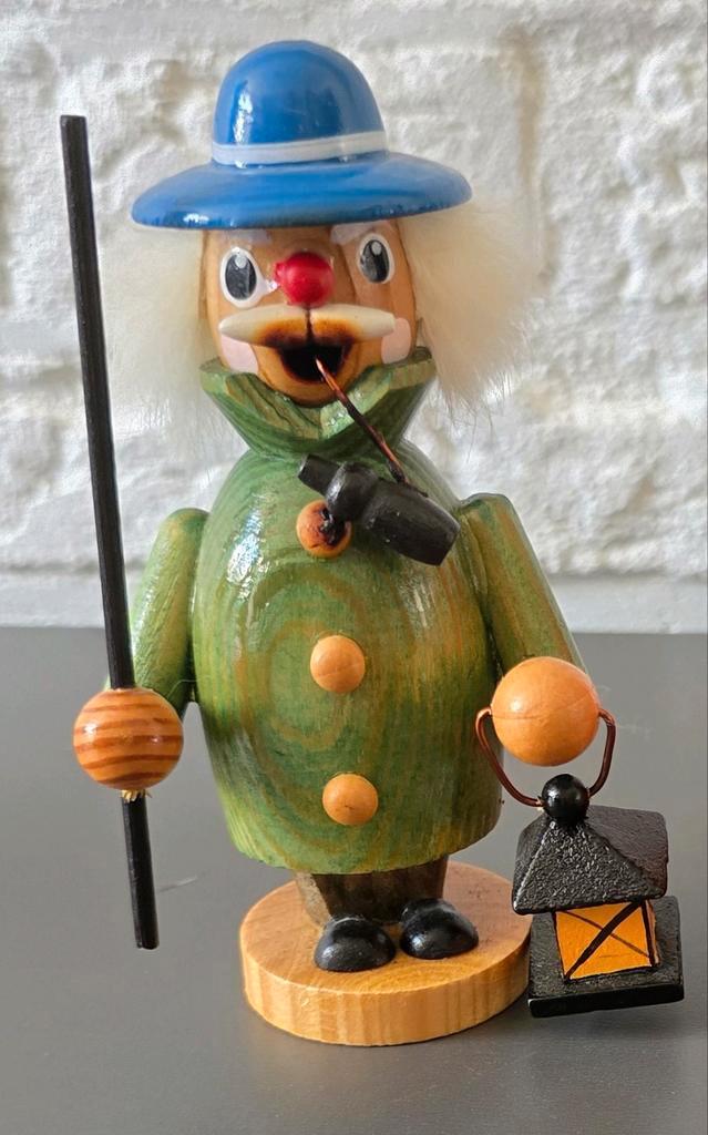 Rookmannetje Nachtwachter 12cm hoog Raucherman, Diversen, Kerst, Gebruikt, Ophalen of Verzenden