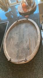 Houten dienblad, Huis en Inrichting, Woonaccessoires | Dienbladen, Ophalen of Verzenden, Zo goed als nieuw, Rechthoekig, Hout