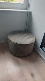 Ronde poef, Ophalen, Zo goed als nieuw, Stof, 50 tot 75 cm