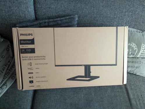 Philips 24 inch USB-C (€150) + dual monitor stand (garantie), Computers en Software, Monitoren, Zo goed als nieuw, USB-C, Ophalen