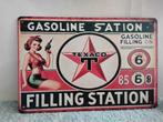 WANDPLAAT    TEXACO   GASOLINE   STATION, Ophalen of Verzenden