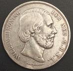 1870 Rijksdaalder Willem 3, Postzegels en Munten, Munten | Nederland, Koning Willem III, Zilver, Ophalen of Verzenden, Losse munt