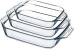 Pyrex Irresistible Ovenschaal - Set van 3 Stuks - Glas, Nieuw, Ophalen of Verzenden, Overige stijlen, Glas