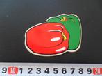 sticker strip groente fruit - paprika paprika's *, Ophalen, Zo goed als nieuw