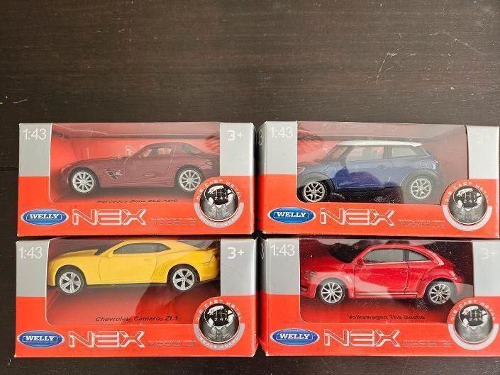 4 nieuwe Welly Nex modellen 1:43, Hobby en Vrije tijd, Modelauto's | 1:43, Nieuw, Auto, Overige merken, Ophalen of Verzenden
