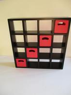 poppenhuis vakkenkast met opbergbakjes hout, Ophalen of Verzenden, Zo goed als nieuw, Decoratie