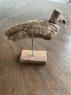 Houten Vogelbeeld - Piet Jonker, Ophalen of Verzenden, Gebruikt, Hout, Dierenbeeld