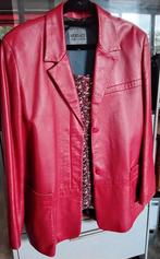 Rood Leren jasje Versace maat44, Ophalen of Verzenden, Zo goed als nieuw, Maat 42/44 (L), Rood