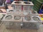 5x metalen pottenhouders met glazen potten, Ophalen of Verzenden, Nieuw, Overige materialen, Minder dan 25 cm
