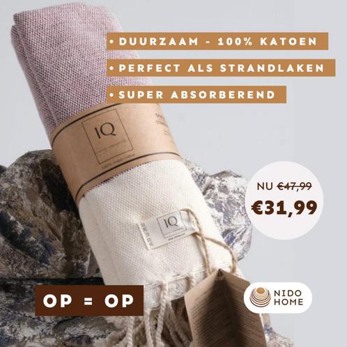 Luxe hamamdoek – tijdelijk -35% korting!, Huis en Inrichting, Woonaccessoires | Overige, Nieuw, Verzenden
